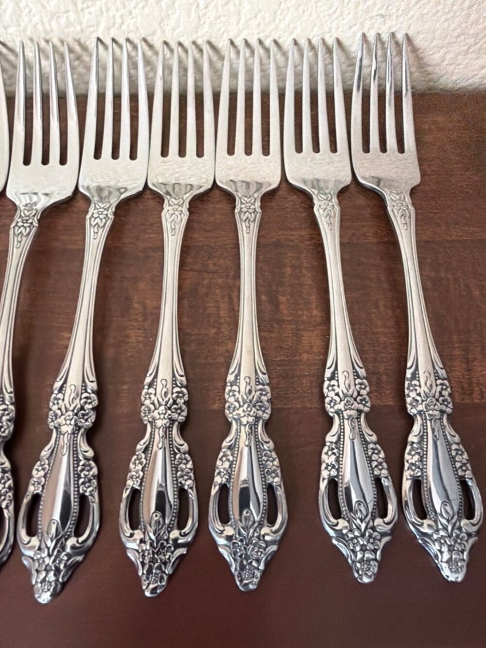 Set of 12 Oneida Distinction Deluxe HH Raphael Stainless Dinner Forks 7.25" Repl - Picture 8 of 16